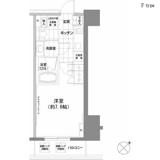 パークハビオ渋谷の間取図