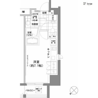 パークハビオ渋谷の間取図