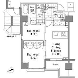 パークハビオ新橋の間取図