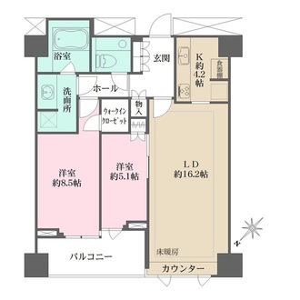 南青山テラス常盤松フォレストC棟の間取図
