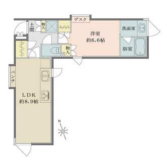 Ｓｏｌａｎａ　Ｔａｋａｎａｗａｄａｉの間取図