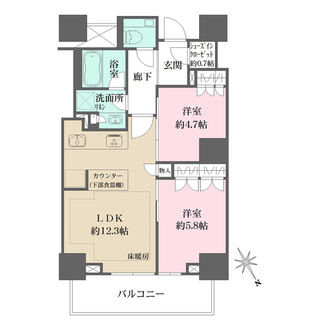 ザ・パークハウス三田ガーデン　タワー棟の間取図