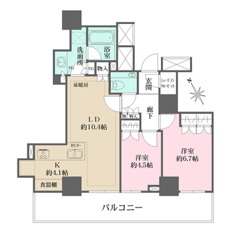 ザ・パークハウス三田ガーデン　タワー棟の間取図