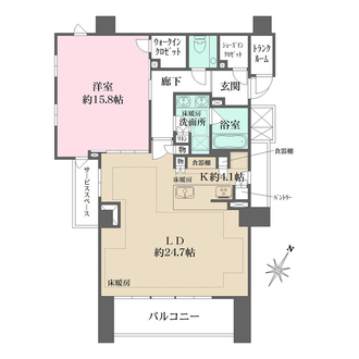 ザ・パークハウス高輪松ヶ丘の間取図
