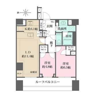 ザ・パークハウス高輪プレイスの間取図