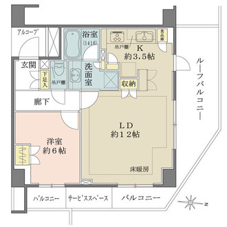 BELISTA住吉の間取図