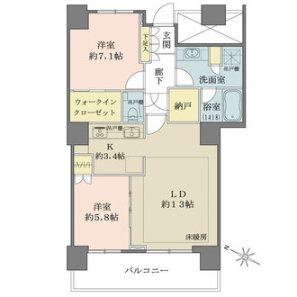 イーストコモンズ清澄白河セントラルタワーの間取図