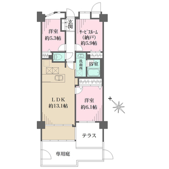 ライオンズガーデン南行徳の間取図