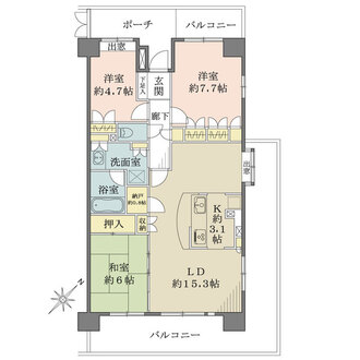 ガーデナヴィル市川妙典の間取図