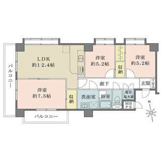 亀戸リリエンハイムの間取図