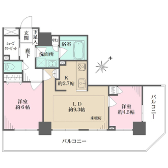 ライオンズタワー池袋の間取図