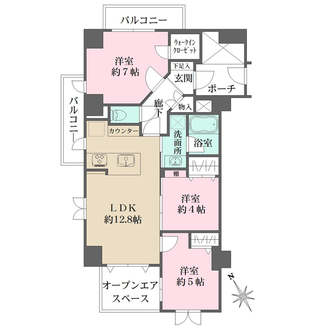 グランシティ上池台の間取図