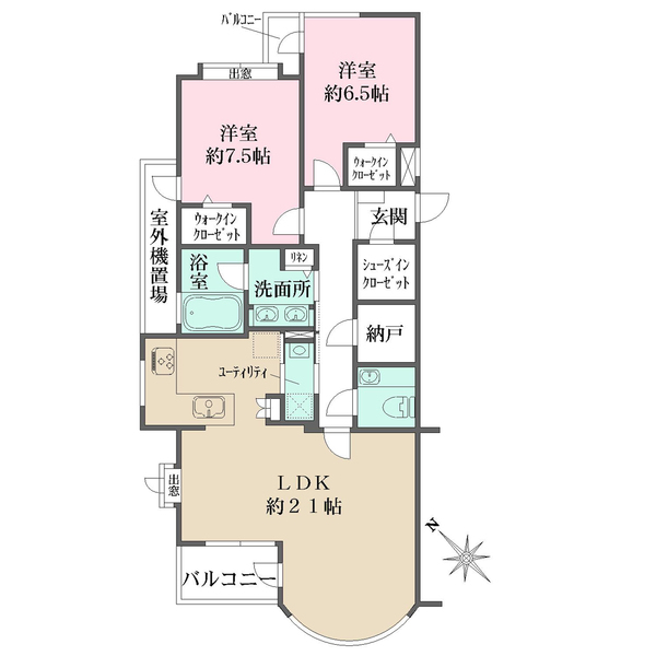 クラッシィハウス大岡山の間取図
