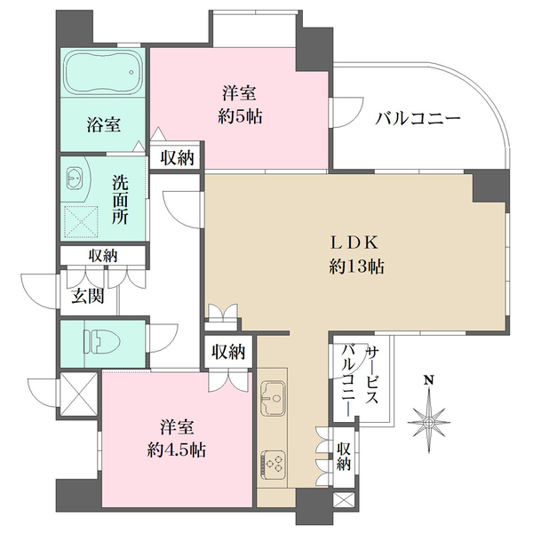 グランシティ目黒碑文谷の間取図