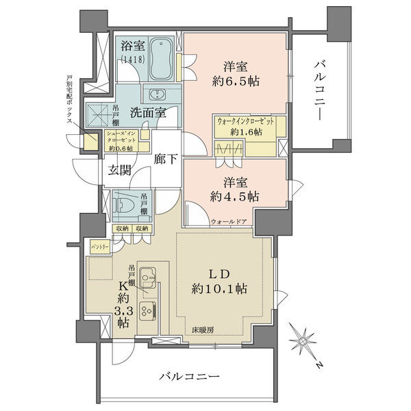 ザ・パークハウス目黒本町の間取図