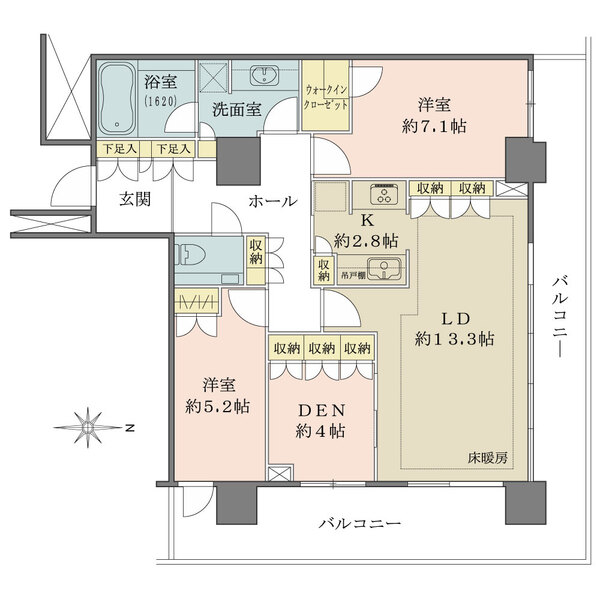 ザ・リバープレイスウエストタワーの間取図