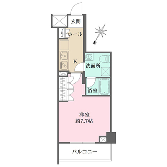 ルミードアクサス鵜の木の間取図