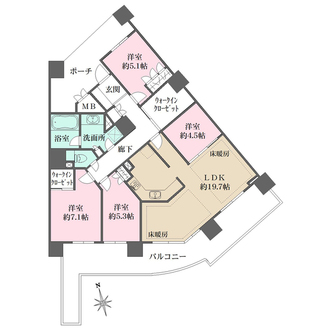 シエルズガーデンの間取図