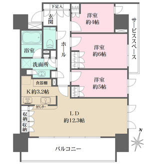 パークホームズ大岡山ラヴィアンコートの間取図