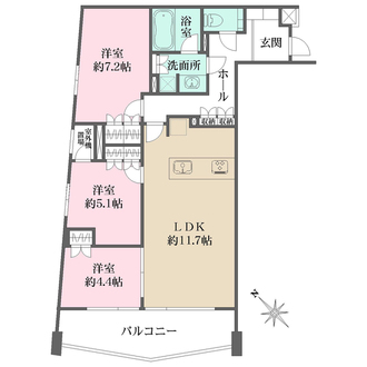 ロイヤルシーズン二子玉川の間取図