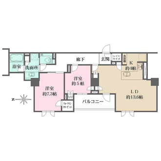 Brillia自由が丘の間取図