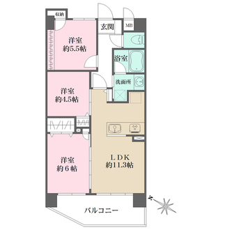 セザール田園調布本町の間取図