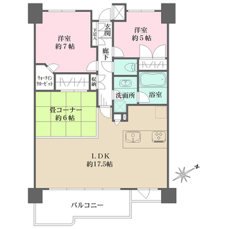 ジェイパーク尾山台の間取図