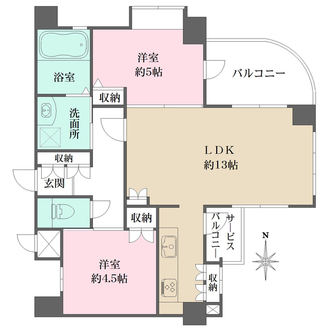 グランシティ目黒碑文谷の間取図