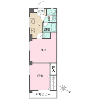 田園調布マンションの間取図