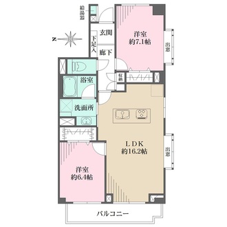 ファミールグラン田園調布の間取図