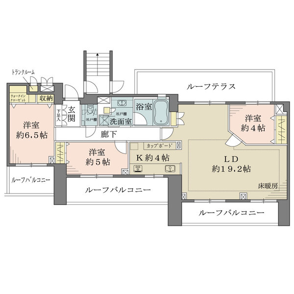 神楽坂パークハウスの間取図