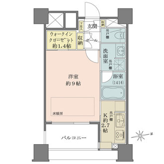 新宿山吹アインスタワーの間取図