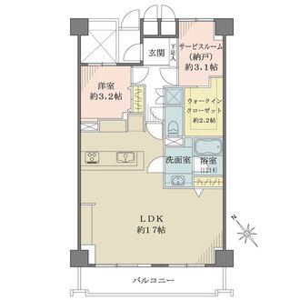 ボナール戸越の間取図