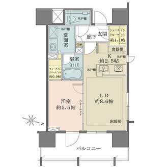 ザ・パークハウス麹町テラスの間取図