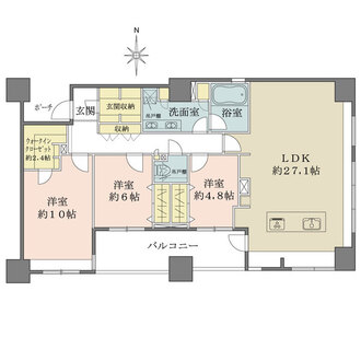 レフィール半蔵門の間取図