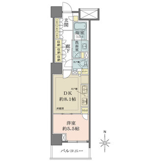 パークハウス文京関口の間取図