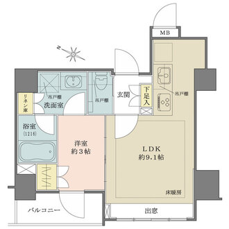 ＣＯＮＯＥ一番町の間取図