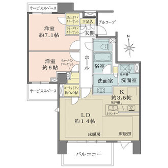 プラウド芝公園の間取図