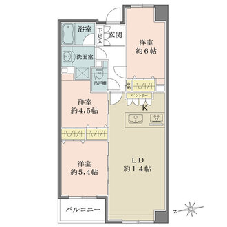 パーク・ハイム神楽坂の間取図