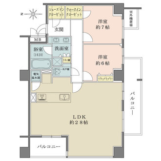 レグノ・グランデ一番町タワーの間取図