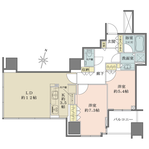 大崎ウエストシティタワーズの間取図