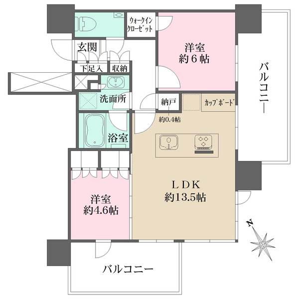 シティタワー目黒の間取図