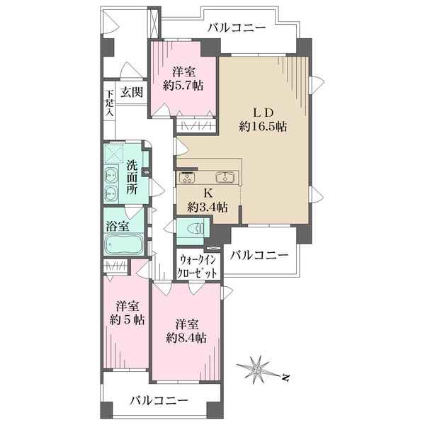 パークホームズ上池台ヒルトップレジデンスの間取図