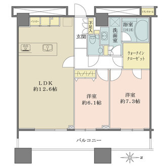 ミッドサザン・レジデンス御殿山の間取図