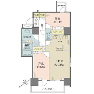 ザ・パークハウスアーバンス東五反田の間取図