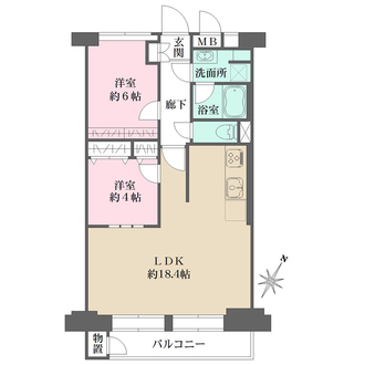 藤和高輪台コープの間取図