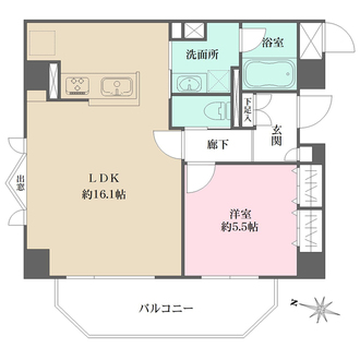 朝日マンション御殿山の間取図