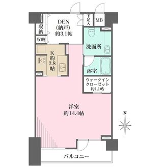 ヒルハイツ御殿山アンビースの間取図