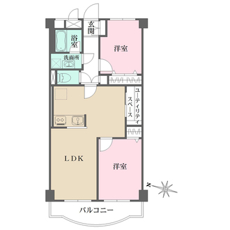 大森ハイツの間取図