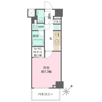 ザ・パークワンズ目黒不動前の間取図